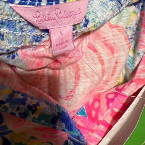 NWT Lilly Pulitzer Essie Dress Beach Please Size Large. Style # 20918 . - Picture 4 of 7